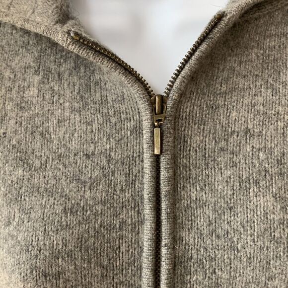 Alexandra‎ Bartlett 100% Lambswool Zip Cardigan Hoodie Sweater size medium - Picture 5 of 11